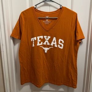 Texas Longhorns Orange V-Neck Tee